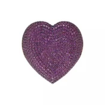 Серебряная подвеска с кубическим цирконием "Сердце"