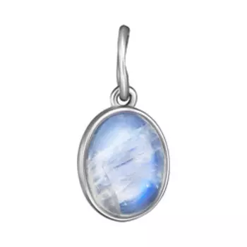 Серебряная подвеска с лунным камнем