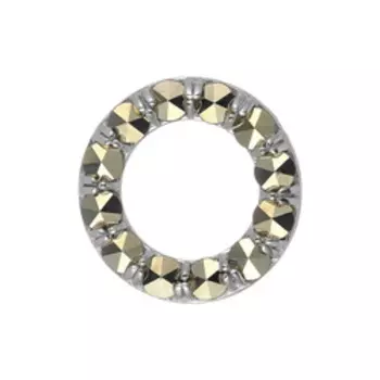 Серебряная подвеска с марказитами