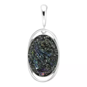 Серебряная подвеска с муассанитом