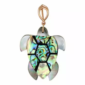 Серебряная подвеска с перламутром