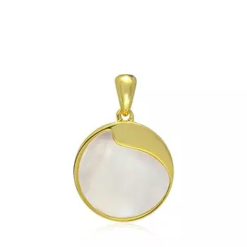 Серебряная подвеска с перламутром