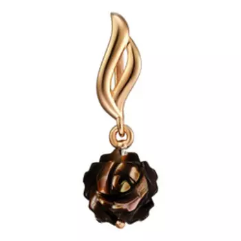 Серебряная подвеска с перламутром "Роза"