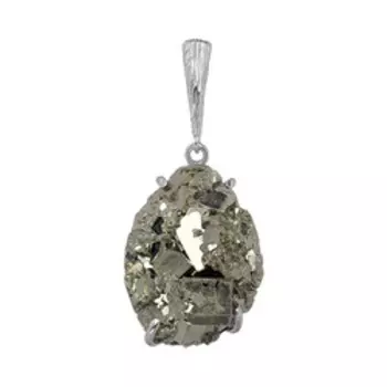 Серебряная подвеска с пиритом