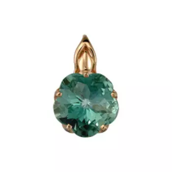 Серебряная подвеска с празиолитом