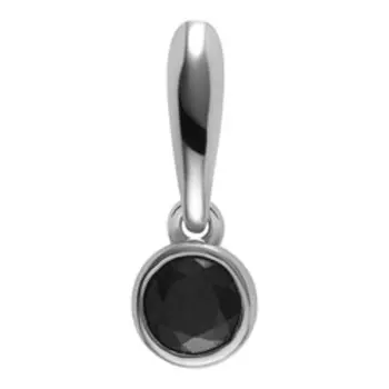 Серебряная подвеска с сапфиром