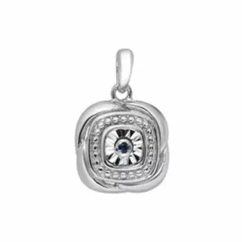 Серебряная подвеска с сапфиром