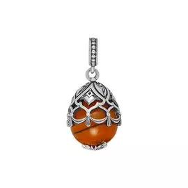 Серебряная подвеска с сердоликом