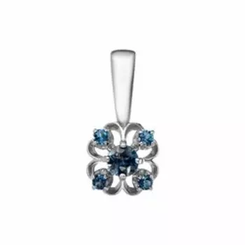 Серебряная подвеска с топазами Лондон