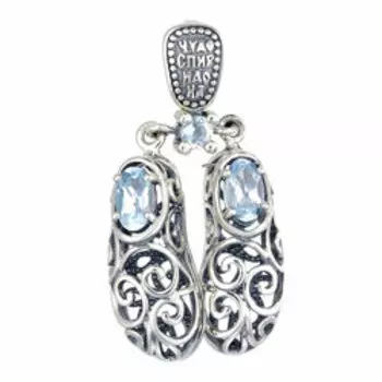 Серебряная подвеска с топазами Sky "Чудо Спиридона"