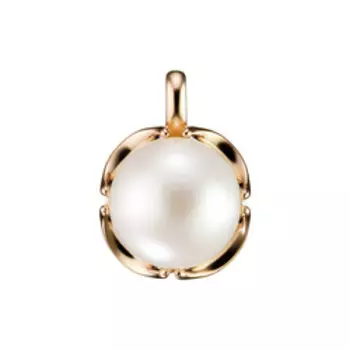 Серебряная подвеска с жемчугом