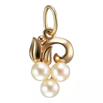 Серебряная подвеска с жемчугом