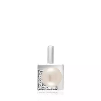 Серебряная подвеска с жемчугом