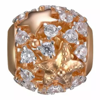 Серебряная подвеска-шарм с кубическим цирконием