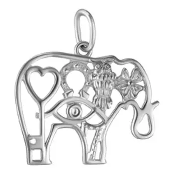 Серебряная подвеска "Слон"
