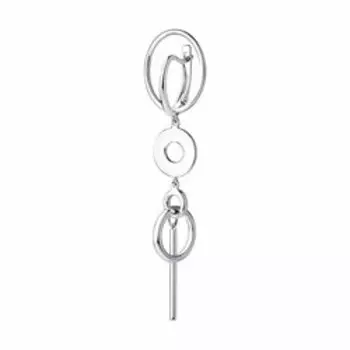 Серьга SKLV из серебра, 1 шт.