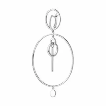 Серьга SKLV из серебра, 1 шт.