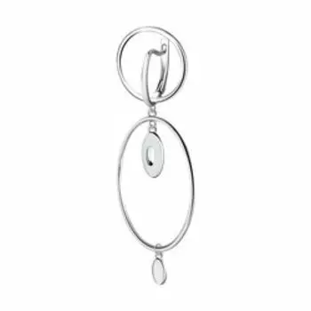 Серебряная серьга