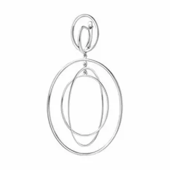 Серебряная серьга