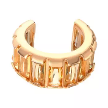 Серебряная серьга с цитринами