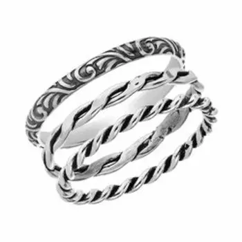 Серебряное кольцо 3-в-1