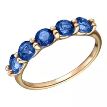 Серебряное кольцо c топазами Swarovski