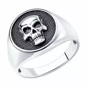 Серебряное кольцо "Череп"