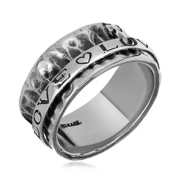 Серебряное кольцо "Love"