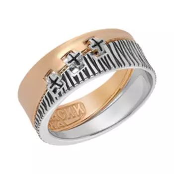 Серебряное кольцо "Печаль и радость"