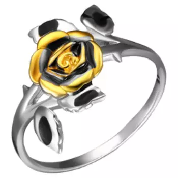 Серебряное кольцо "Роза"