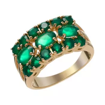 Серебряное кольцо с агатами