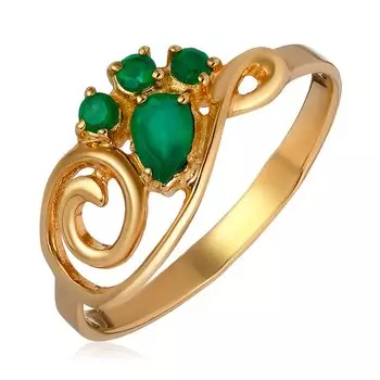 Серебряное кольцо с агатами