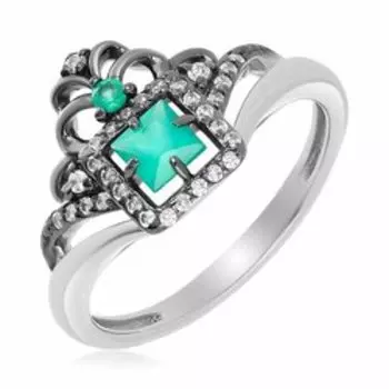 Серебряное кольцо с агатами