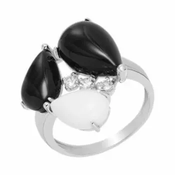 Серебряное кольцо с агатами