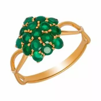 Серебряное кольцо с агатами