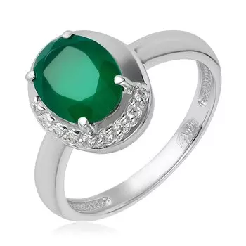 Серебряное кольцо с агатом