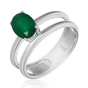 Серебряное кольцо с агатом