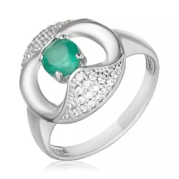 Серебряное кольцо с агатом