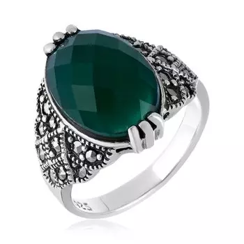 Серебряное кольцо с агатом