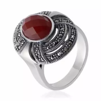 Серебряное кольцо с агатом