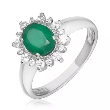 Серебряное кольцо с агатом