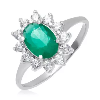 Серебряное кольцо с агатом