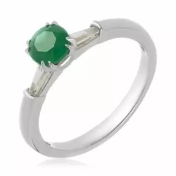 Серебряное кольцо с агатом