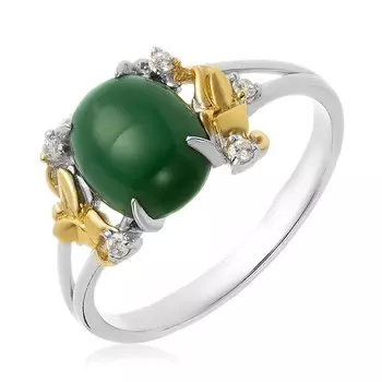 Серебряное кольцо с агатом