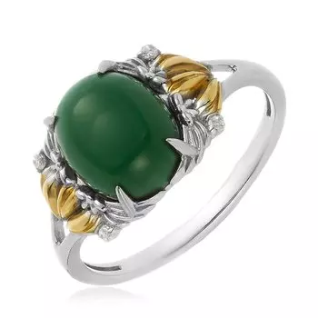 Серебряное кольцо с агатом