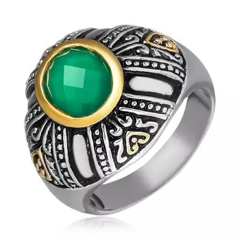 Серебряное кольцо с агатом