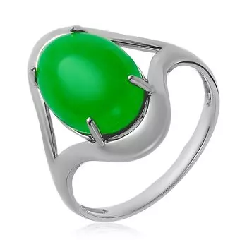 Серебряное кольцо с агатом