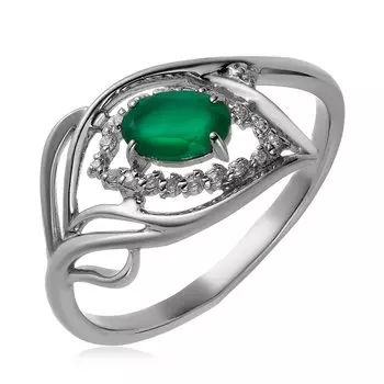 Серебряное кольцо с агатом