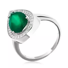 Серебряное кольцо с агатом