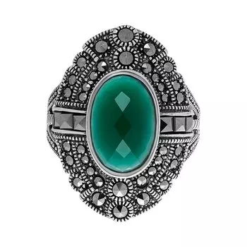 Серебряное кольцо с агатом